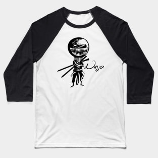 Ninja Pumpkin Ghost Baseball T-Shirt